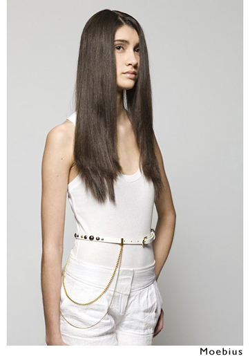 belt chain with vintage sweater clips