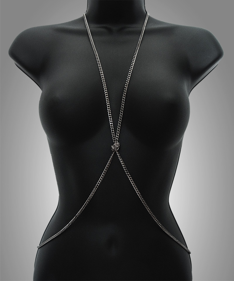 Kallisti Designs- Silver Tone Knotted Body Chain
